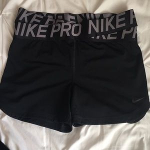 Nike Pros, dry fit shorts!! Size L